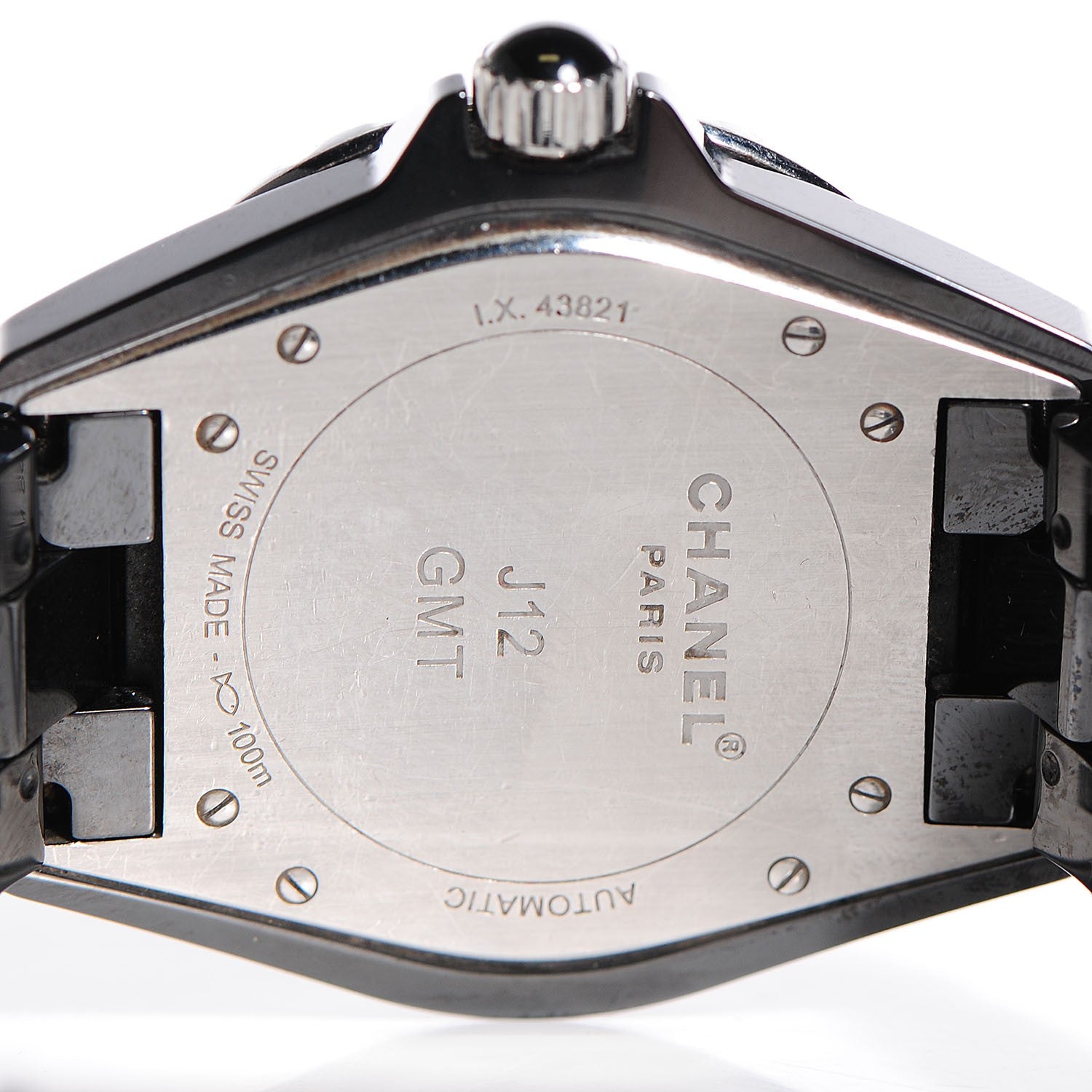 Chanel Stainless Steel Ceramic 41mm J12 GMT Automatic Watch Black 6 of 7