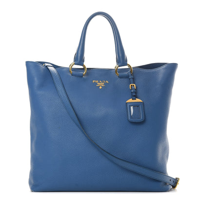 Prada Vitello Daino Tote Cobalto 1 of 15