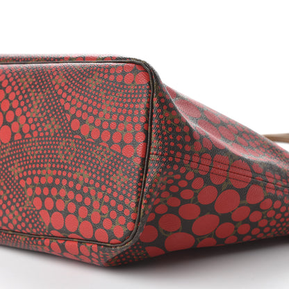 Louis Vuitton Monogram Kusama Waves Neverfull MM Red 7 of 10