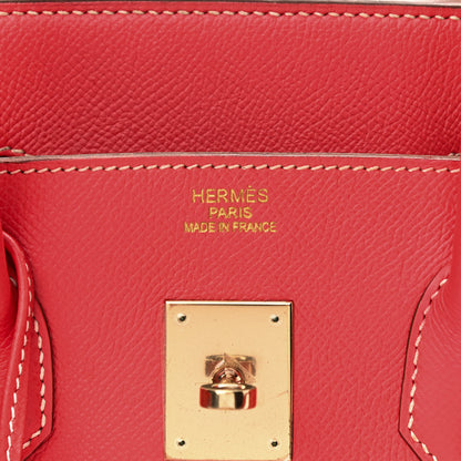 Hermes Epsom Candy Birkin 35 Rose Jaipur Gold 6 of 10