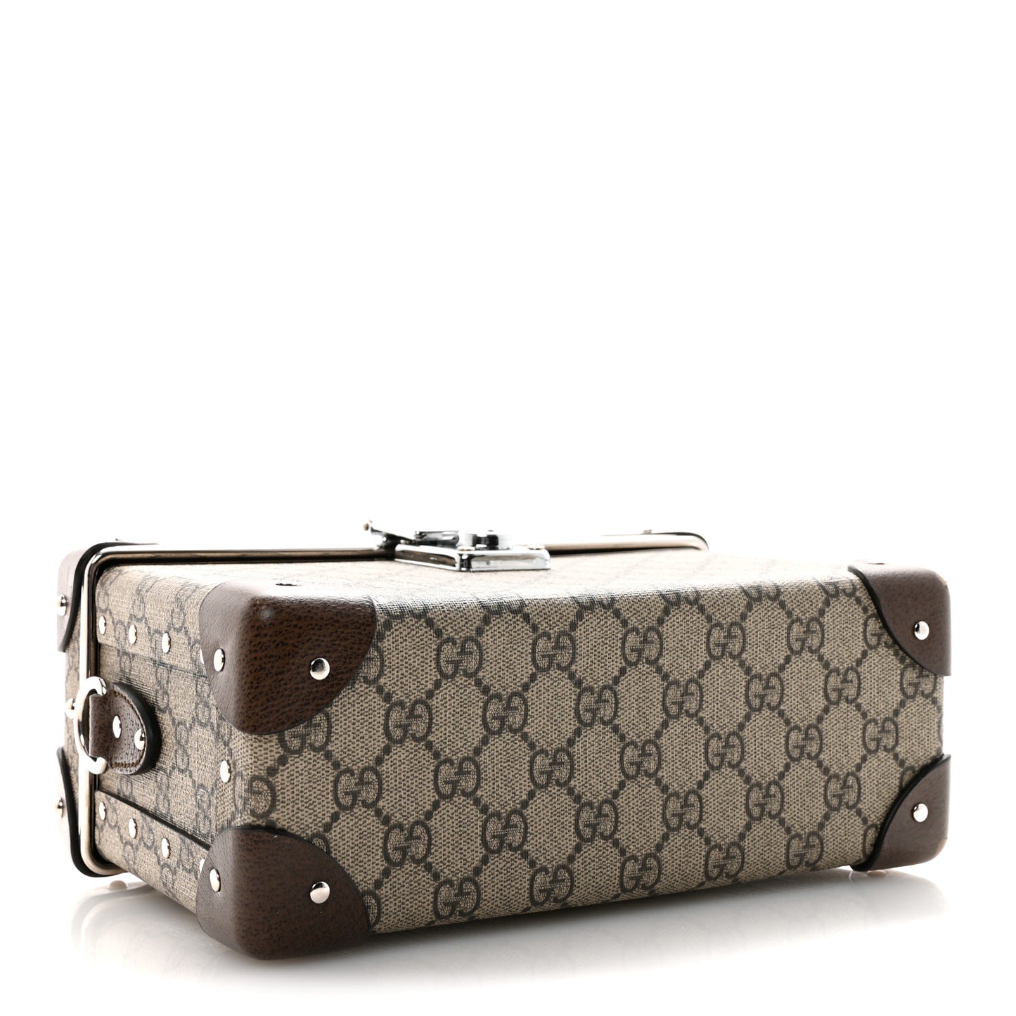 GG Supreme Monogram Globe-Trotter Beauty Case Brown