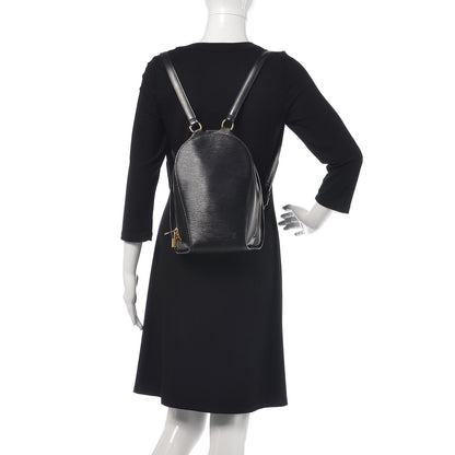 Louis Vuitton Epi Mabillon Backpack Black 2 of 12