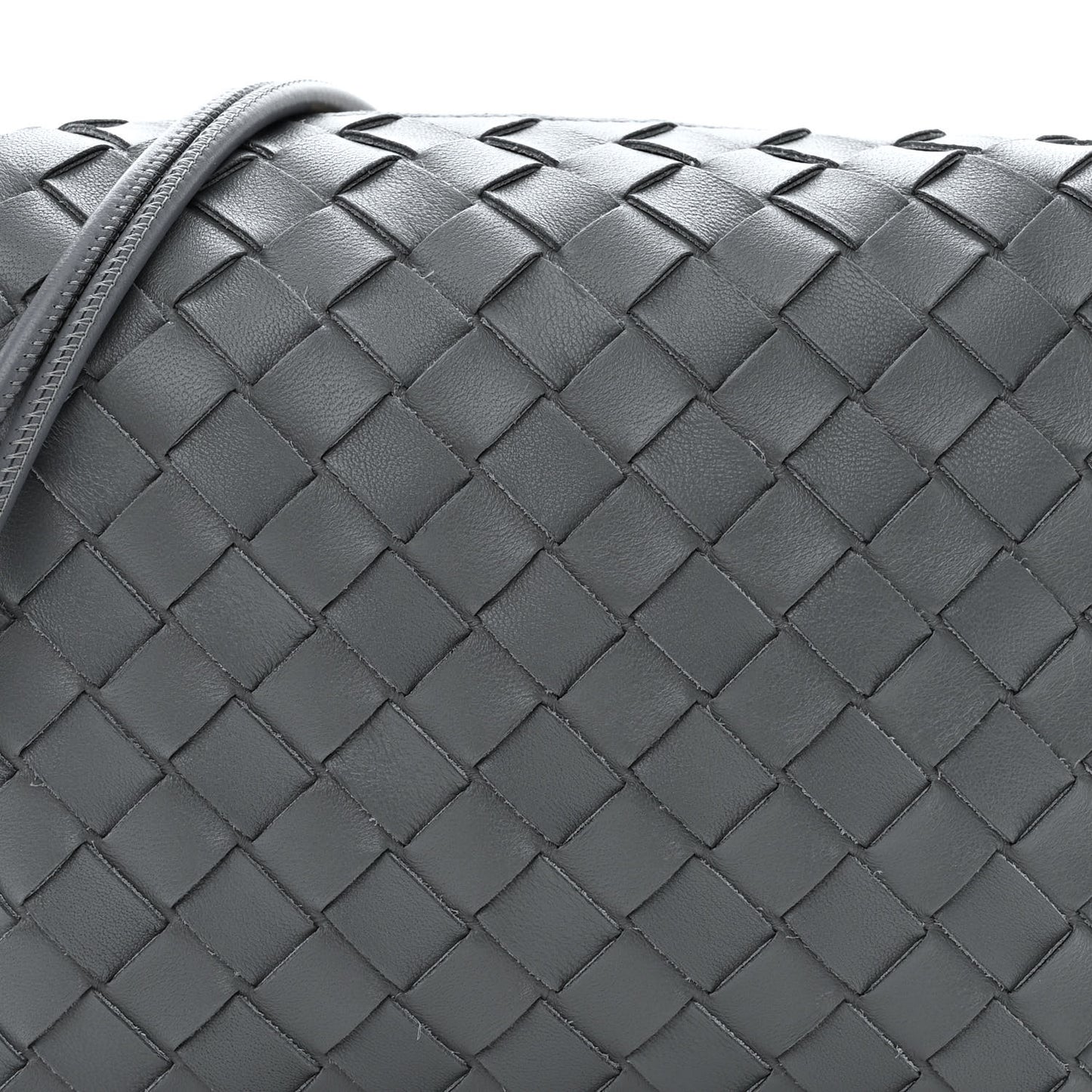 Nappa Intrecciato Small Loop Camera Bag Thunder