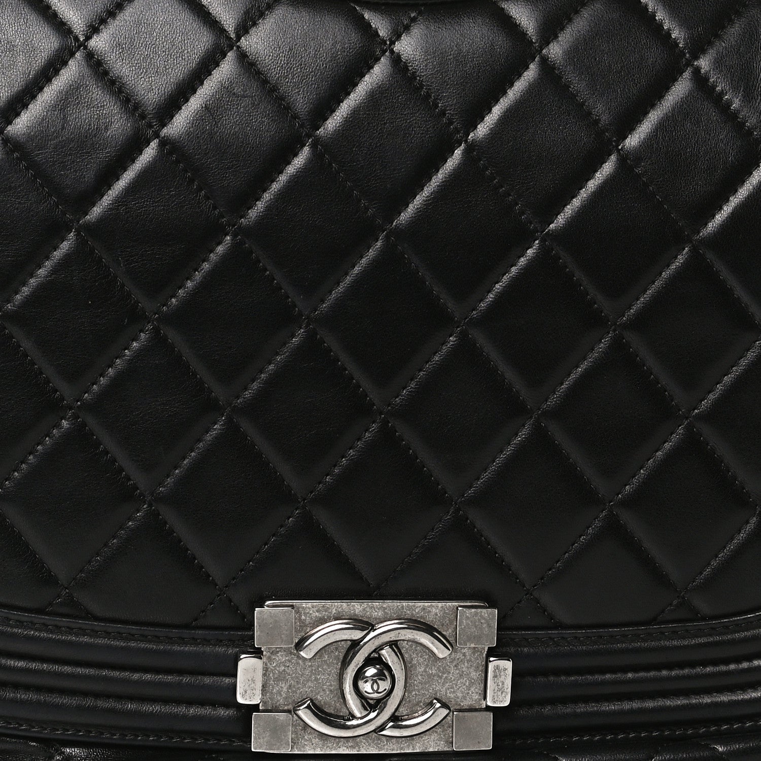 Chanel Lambskin Quilted Large Antik Boy Flap Black 8 of 19