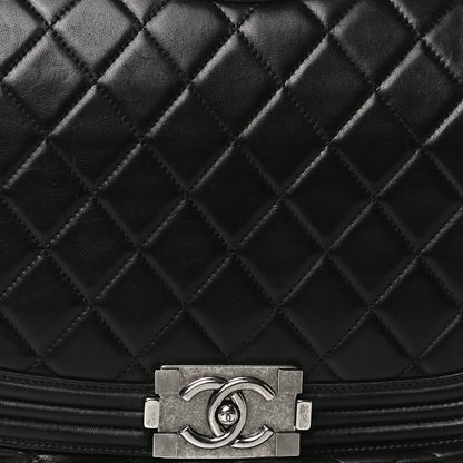 Chanel Lambskin Quilted Large Antik Boy Flap Black 8 of 19