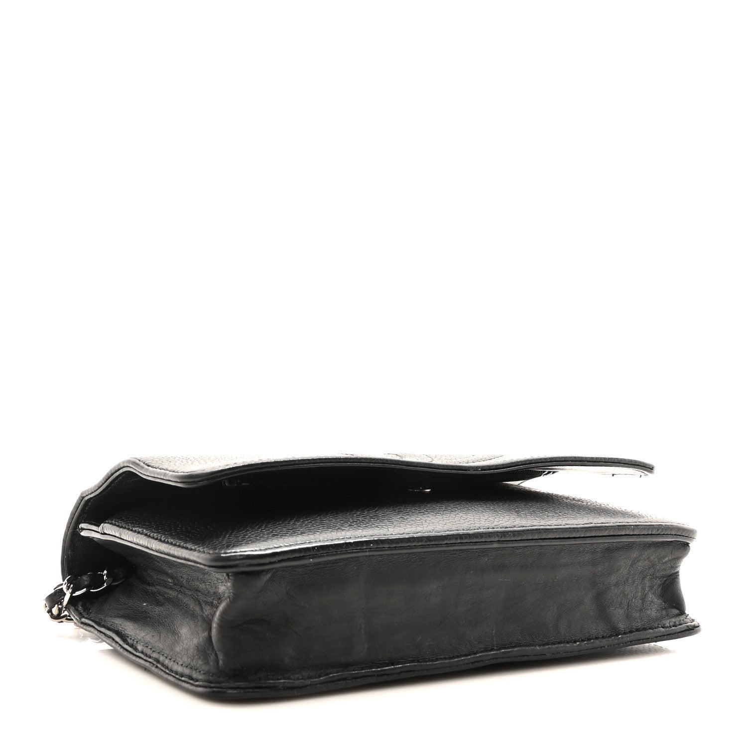 Chanel Caviar Timeless CC Wallet On Chain WOC Black 4 of 11
