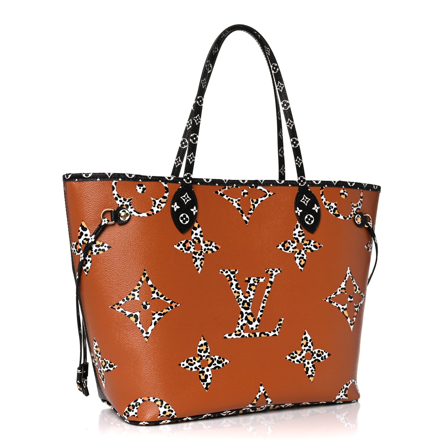 Monogram Giant Jungle Neverfull MM Black