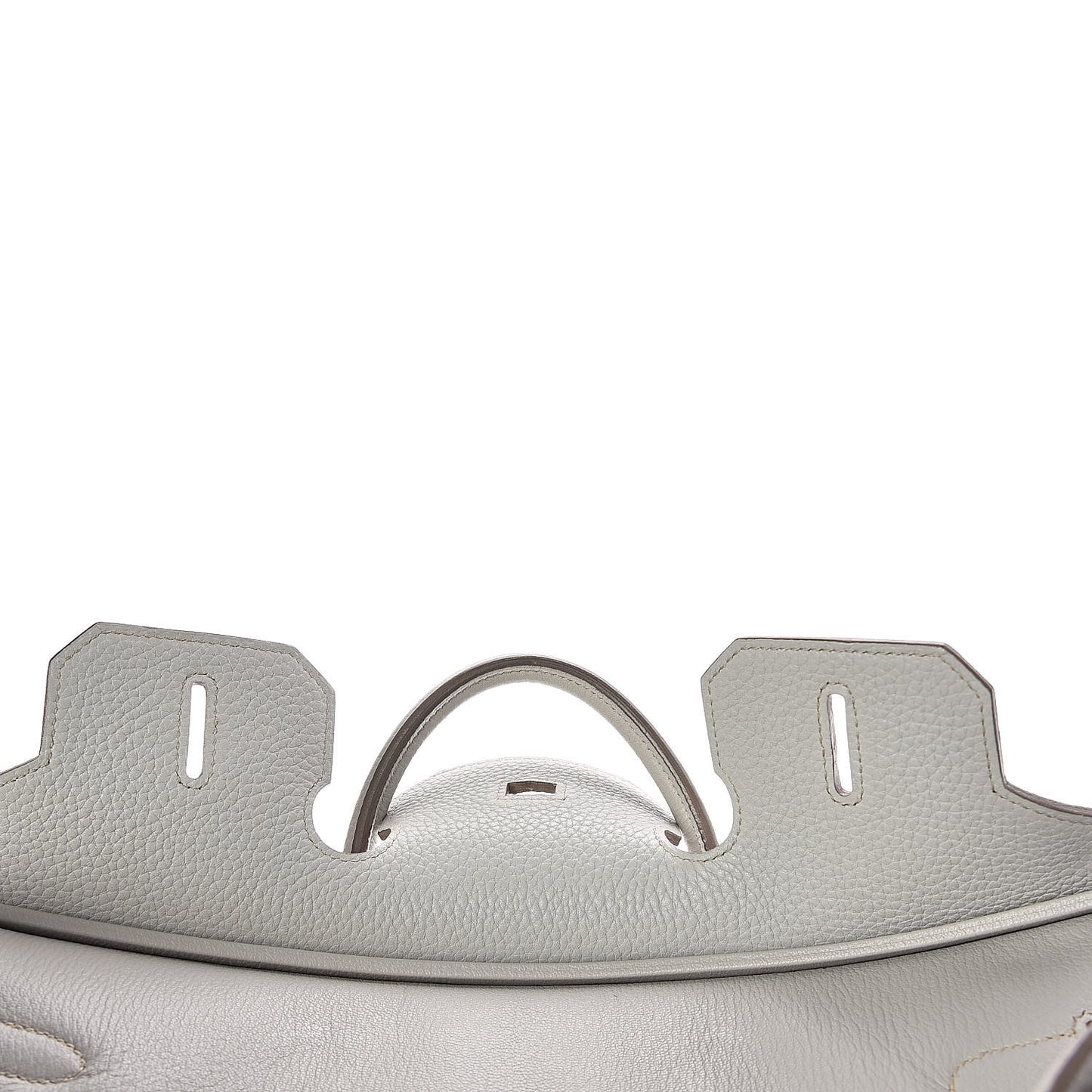Taurillon Clemence Lizard Club Birkin 35 Gris Perle White Mykonos
