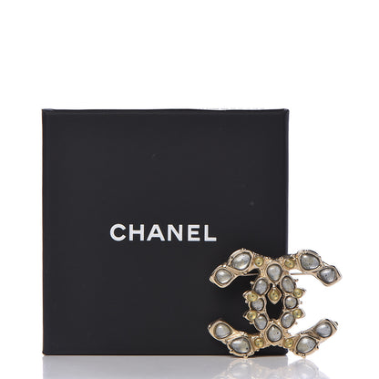 Chanel Resin CC Brooch Gold 5 of 5