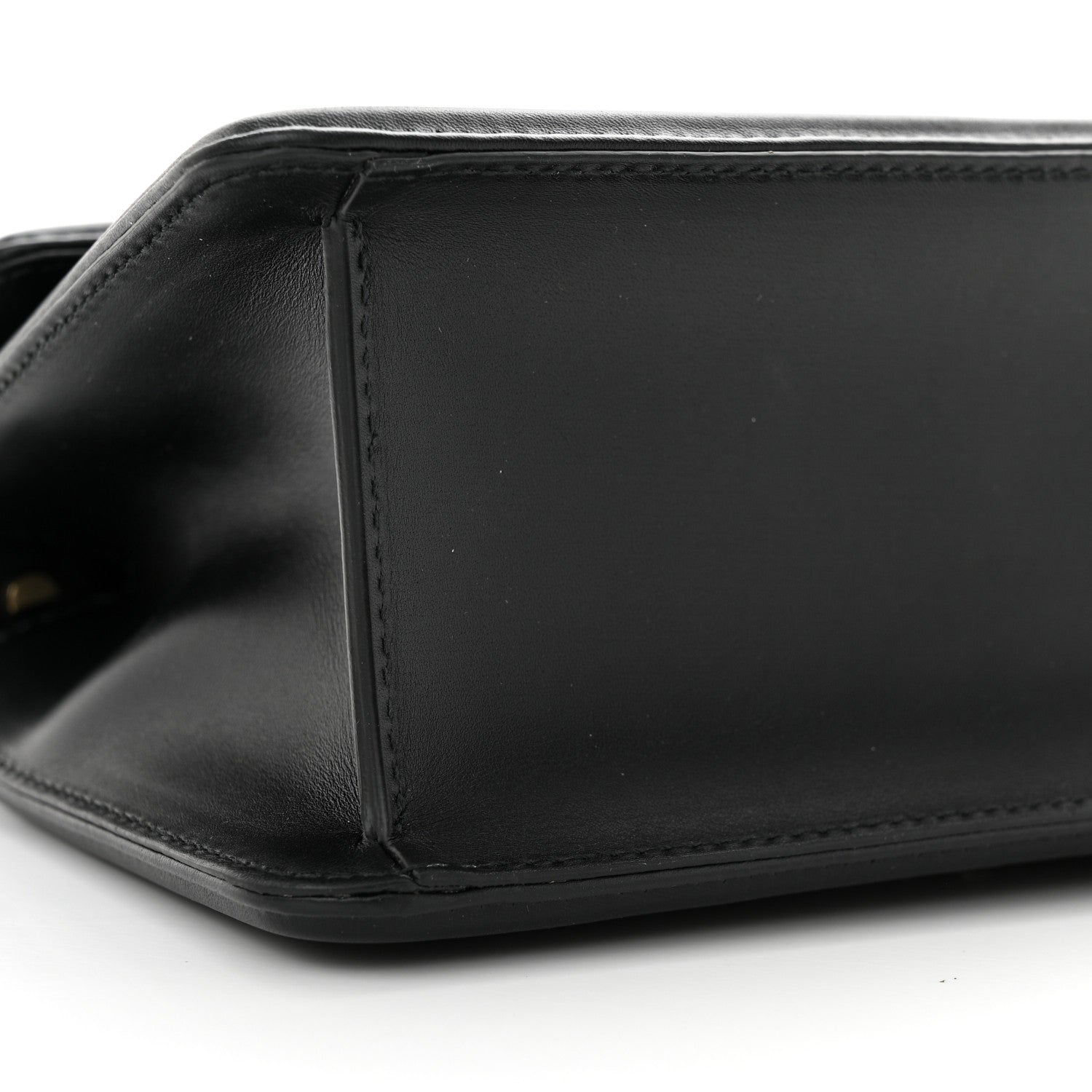 Bulgari Smooth Calfskin Quilted Serpenti Forever Diamond Maxi Framed Shoulder Bag Black 8 of 10