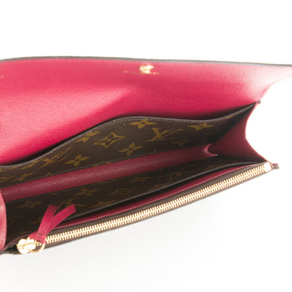 Louis Vuitton Monogram Emilie Wallet Fuchsia 5 of 7