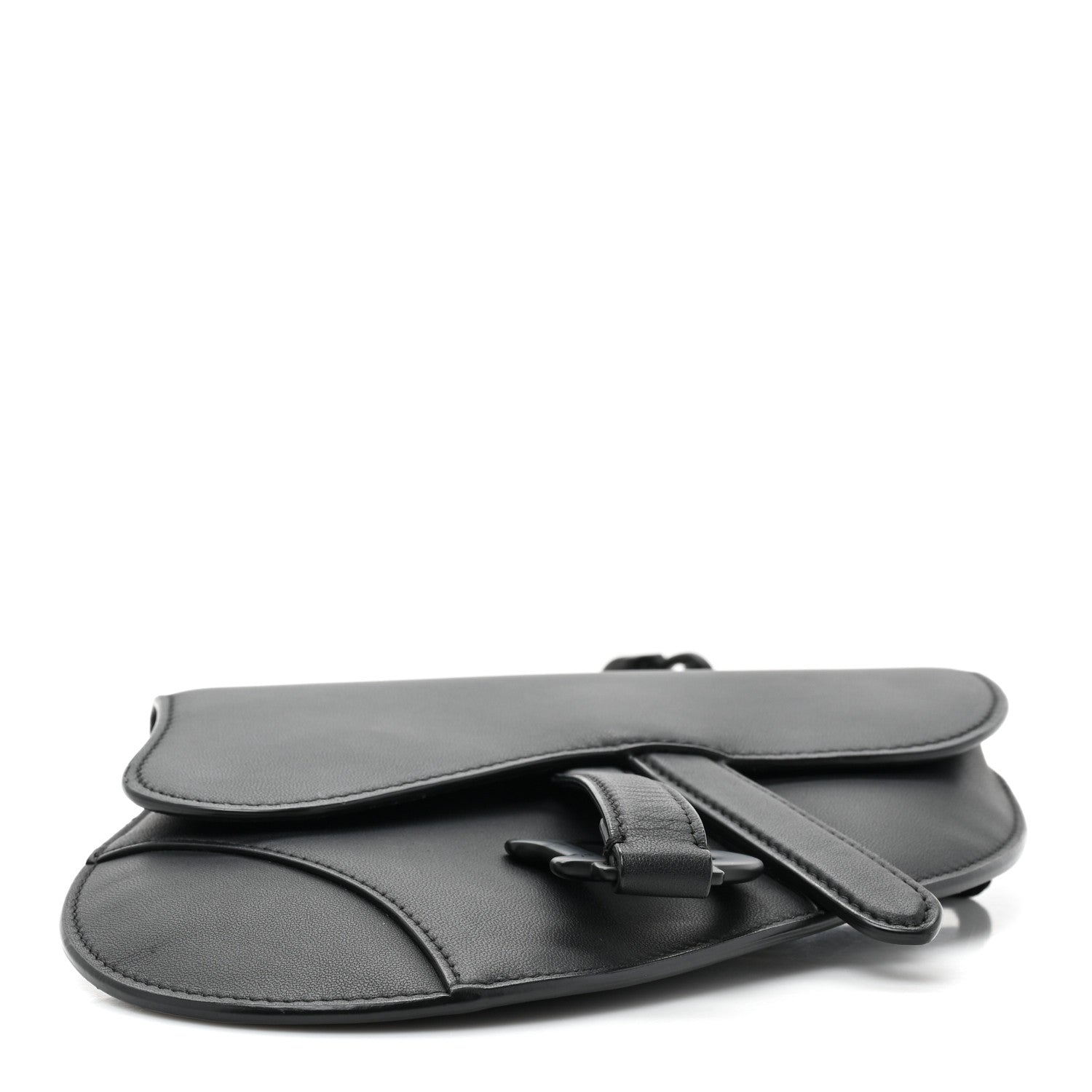 Christian Dior Ultra Matte Calfskin Saddle Belt Bag Black 4 of 9