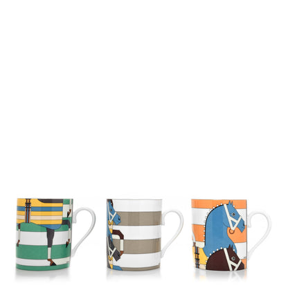 Hermes Porcelain Rocabar Mug Set of 3 1 of 9