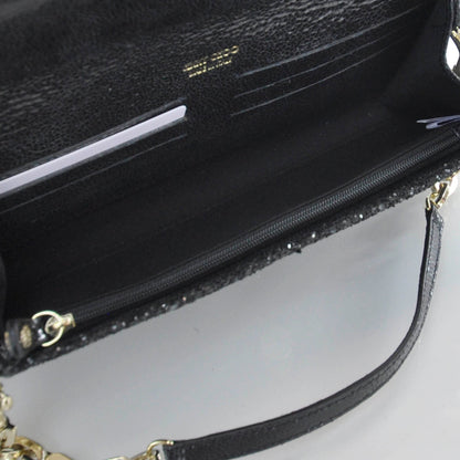 Jimmy Choo Glitter Riane Clutch Black 6 of 8
