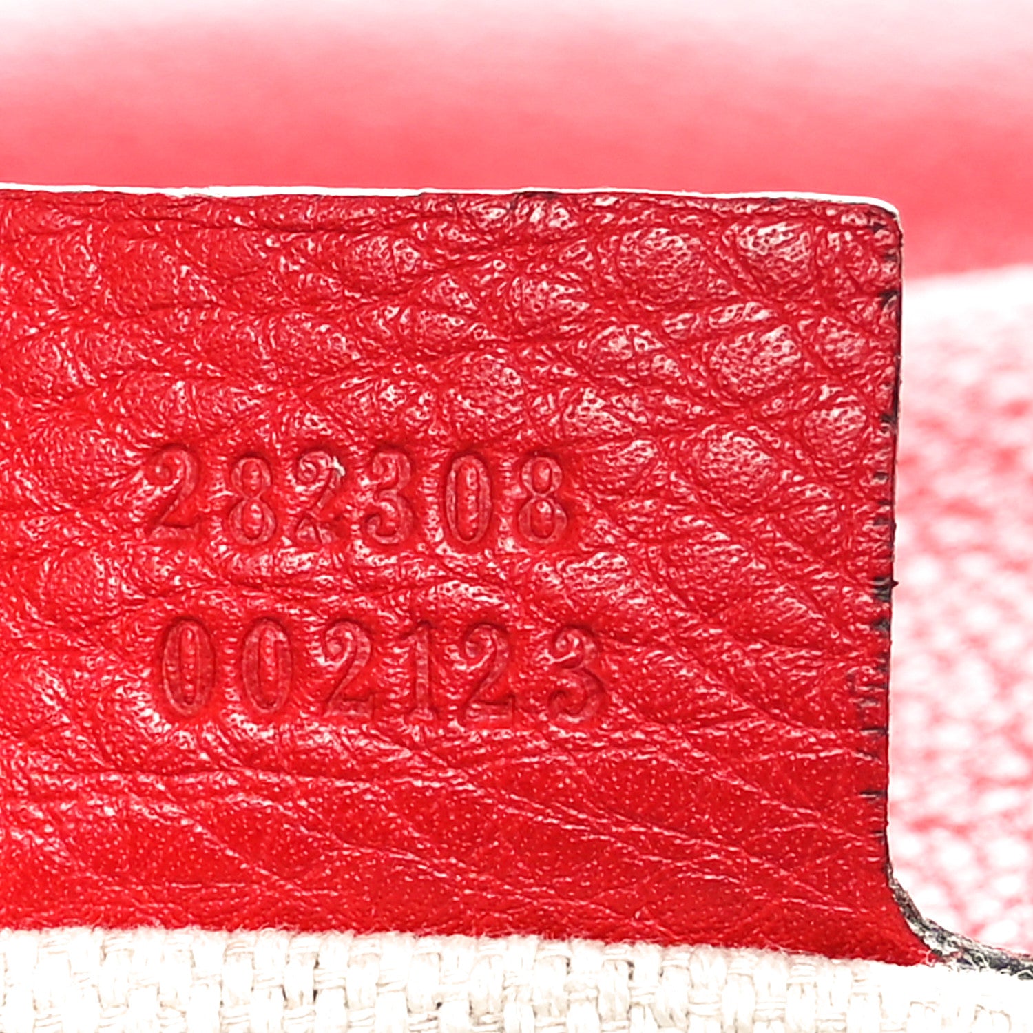 Gucci Pebbled Calfskin Large Soho Shoulder Bag Red 7 of 10