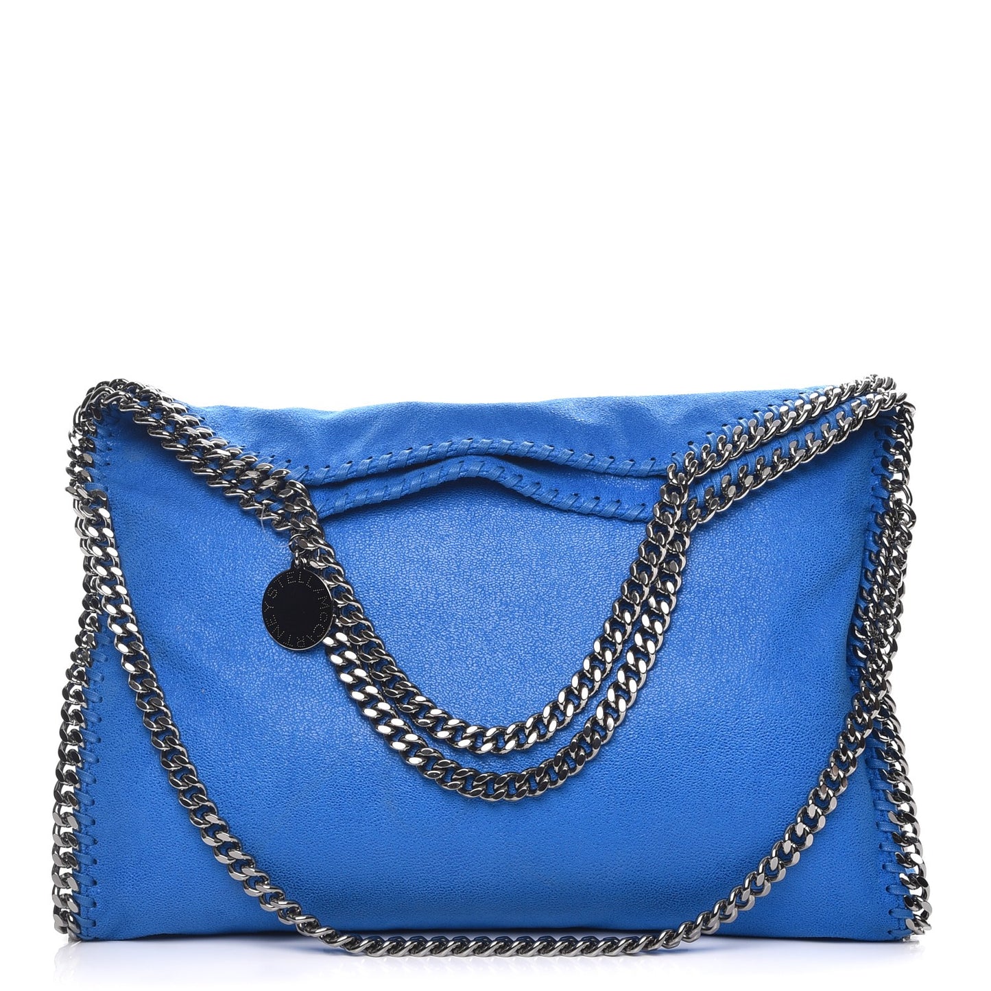 Shaggy Deer Falabella Fold Over Tote Bright Blue