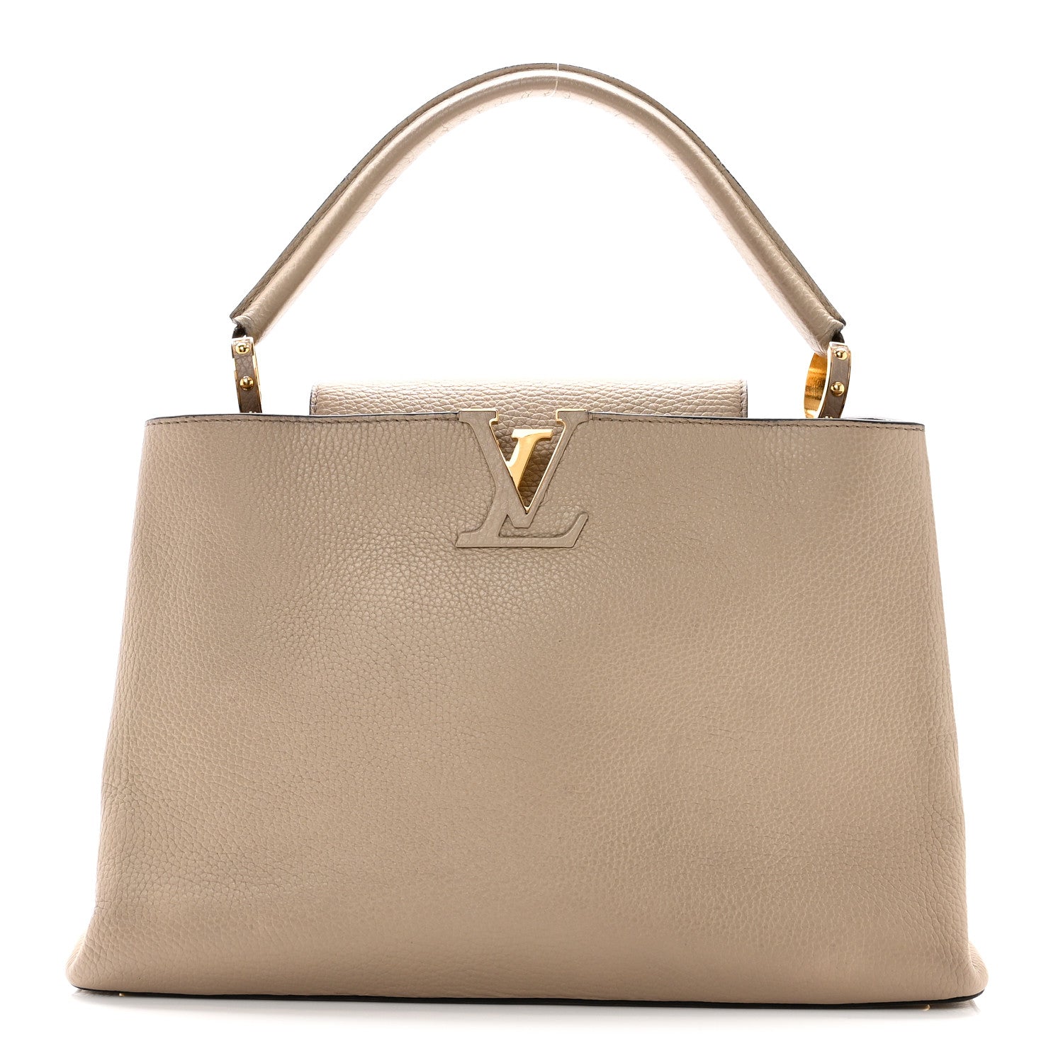 Louis Vuitton Taurillon Capucines MM Galet 1 of 9