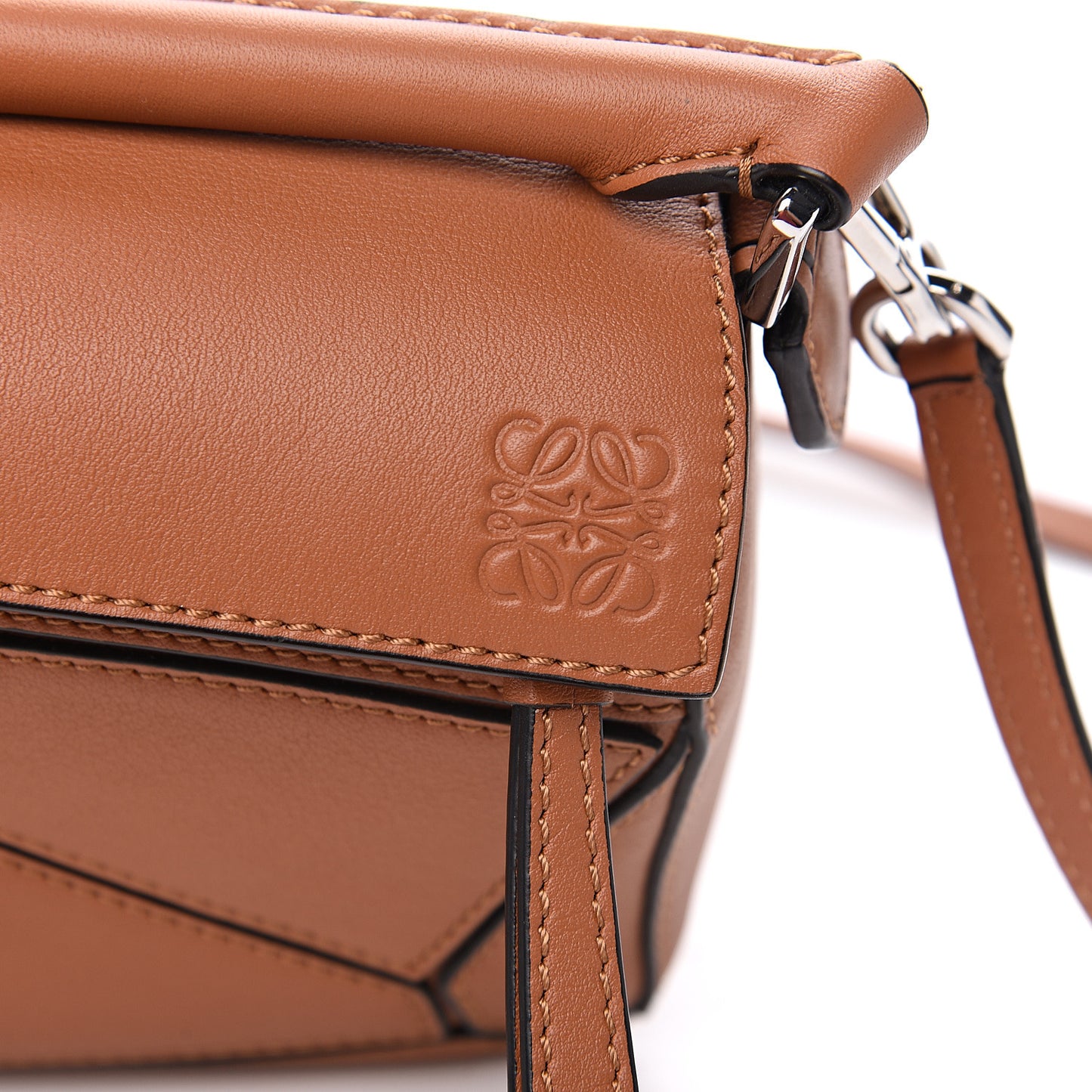 Calfskin Mini Puzzle Bag Tan