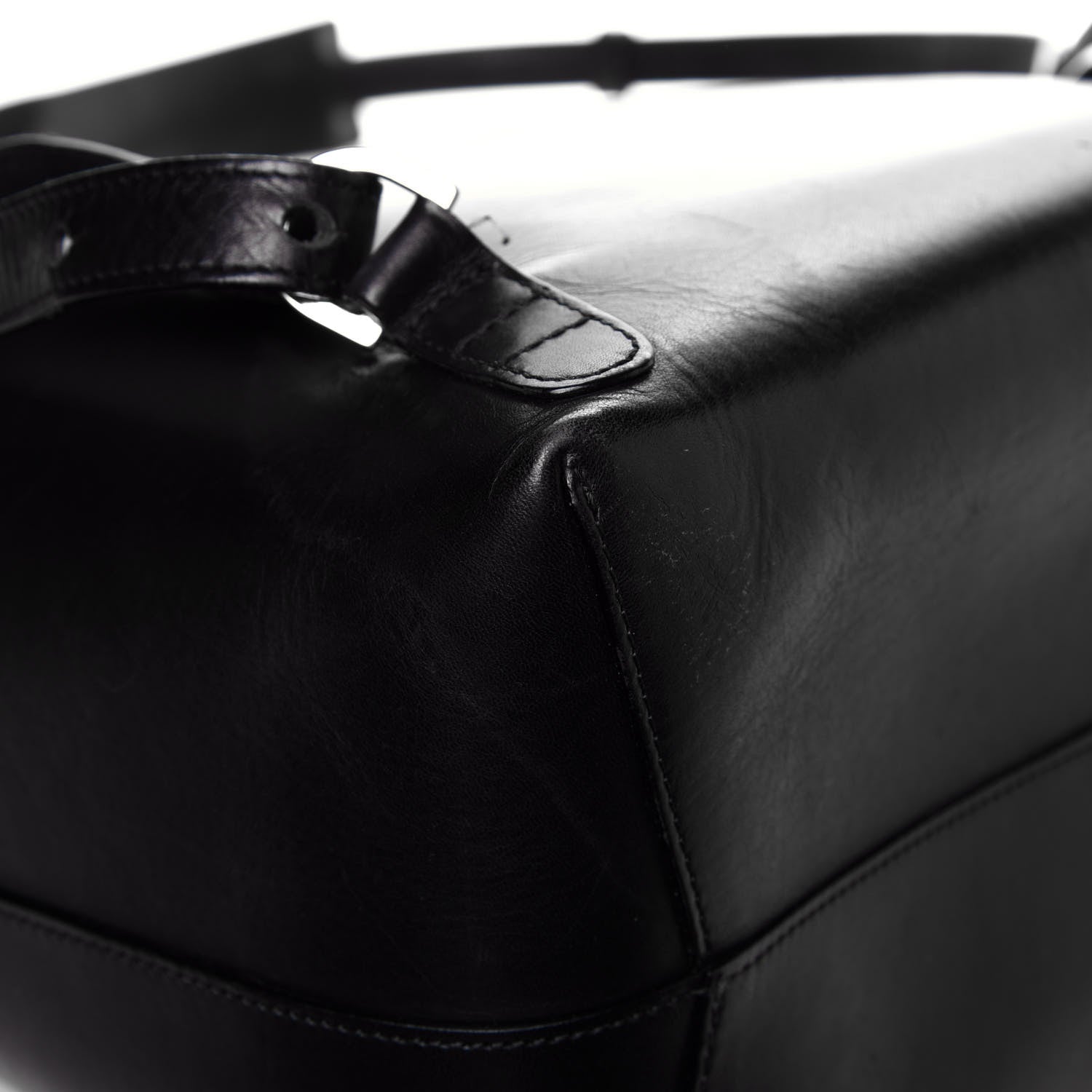 Mansur Gavriel Vegetable Tanned Calfskin Backpack Black Flamma 11 of 14