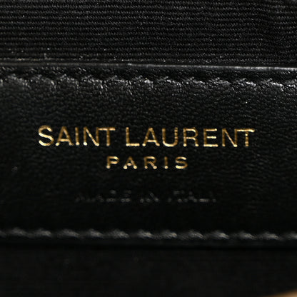 Saint Laurent Calfskin Y Quilted Monogram Toy Loulou Crossbody Bag Dark Beige 6 of 11