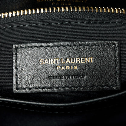 Saint Laurent Patent Y Quilted Monogram Toy Loulou Crossbody Bag Black 7 of 11
