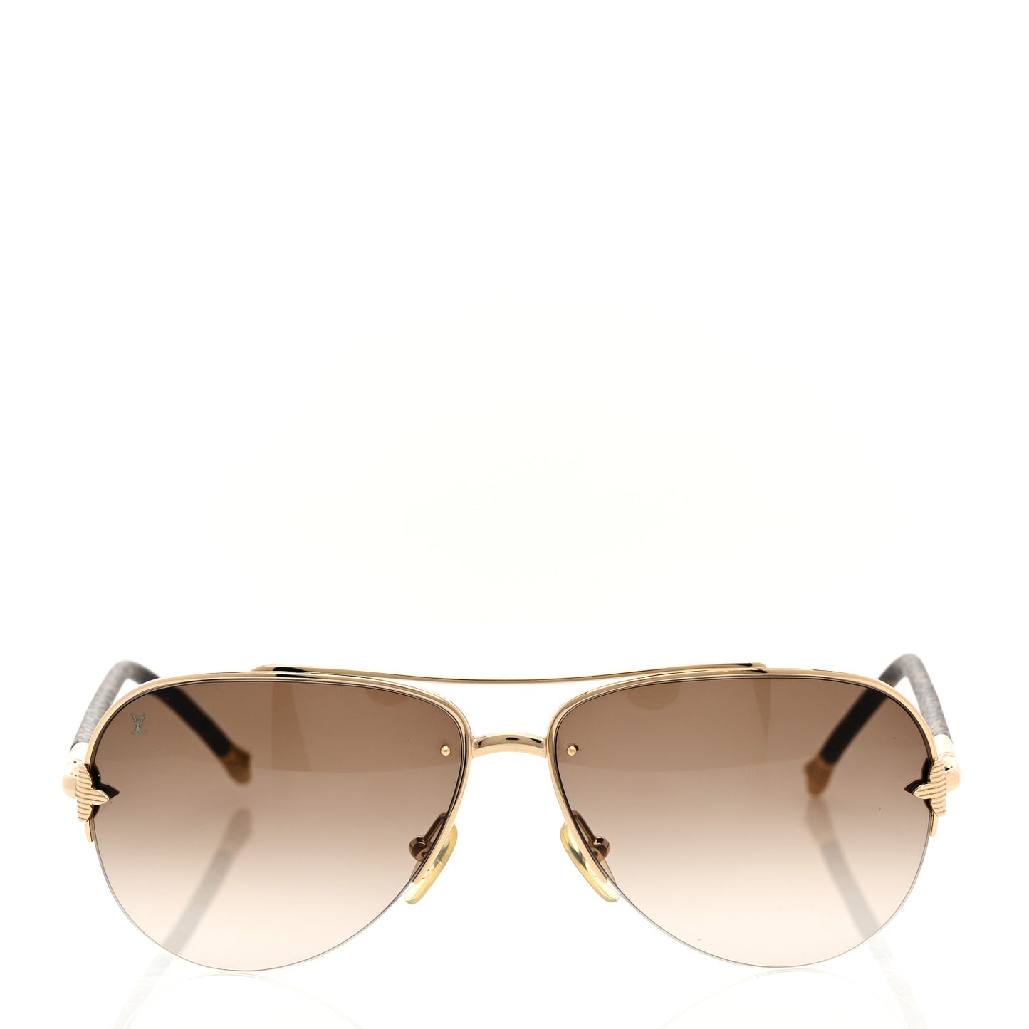 Monogram Petite Viola Pilote Aviator Sunglasses Z0571U Brown