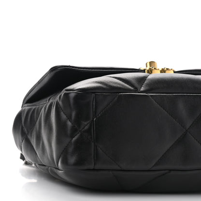Chanel Lambskin Quilted Medium Chanel 19 Flap Black 9 of 10