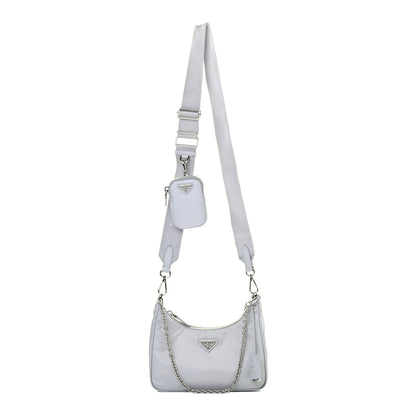 Prada Re-Nylon Saffiano Re-Edition 2005 Shoulder Bag Fiordaliso 1 of 4