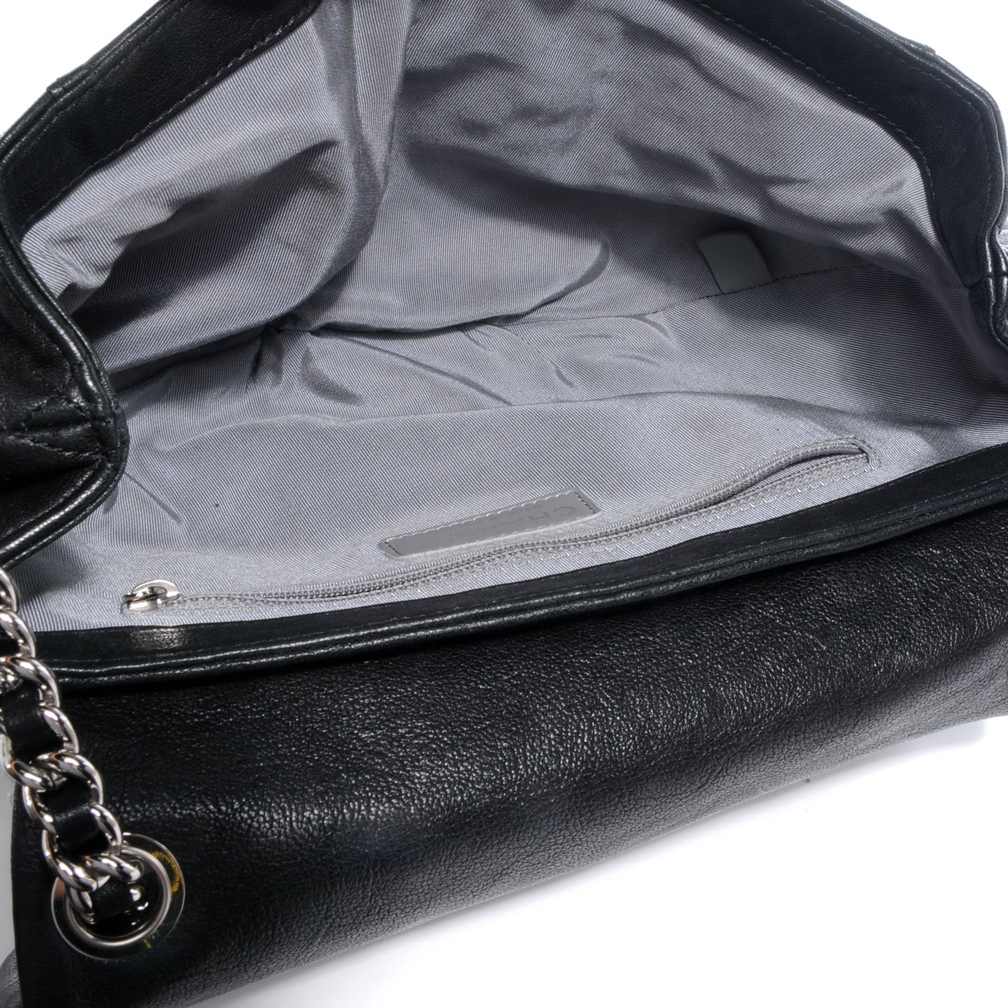 Lambskin Chain Around Medium Messenger Bag Black