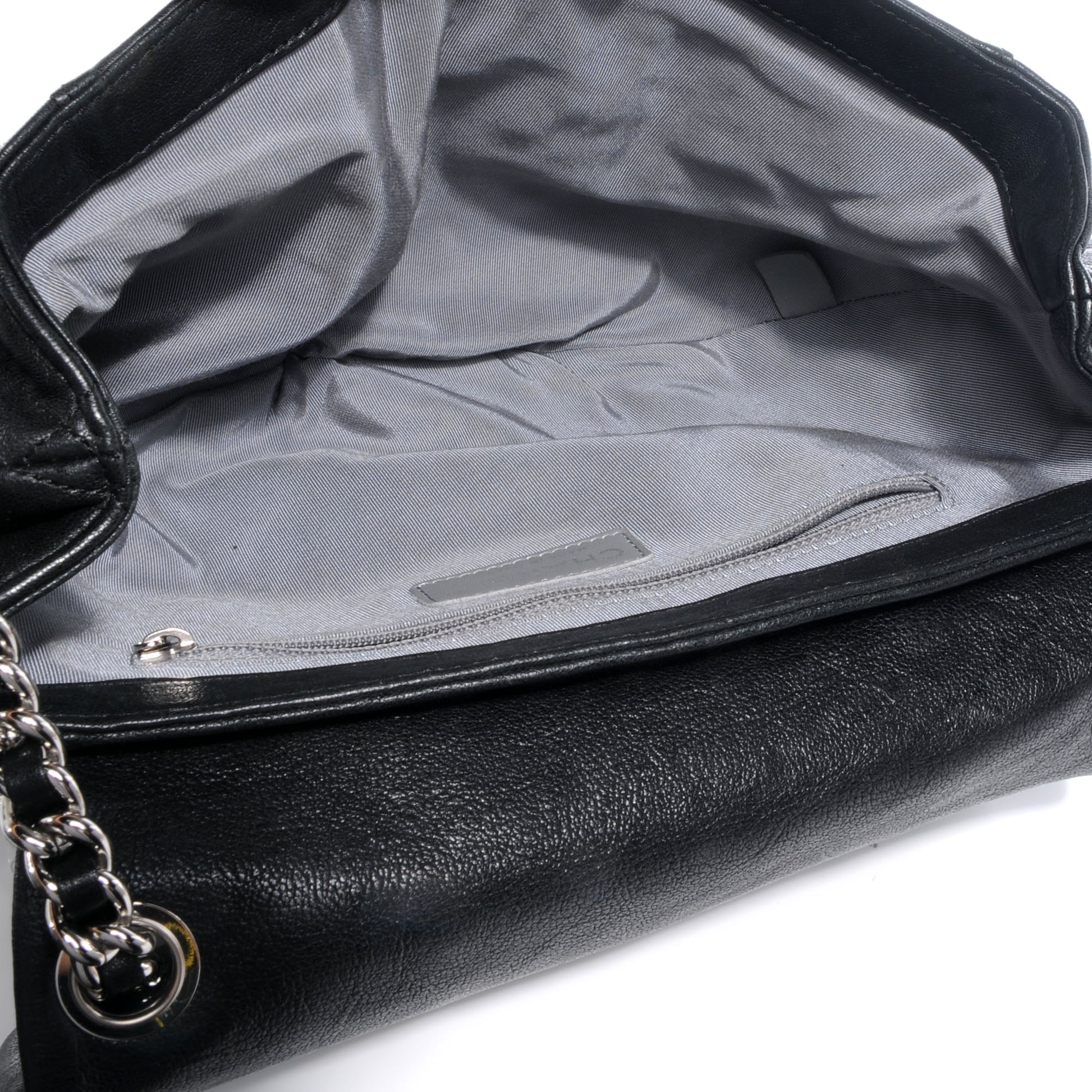 Chanel Lambskin Chain Around Medium Messenger Bag Black 6 of 8