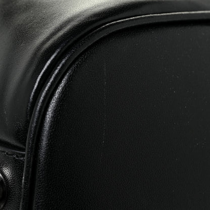 Fendi Recycled Fabric Jacquard Vitello Astro FF 1974 Medium Duffle Bag Asfalto Black 15 of 19
