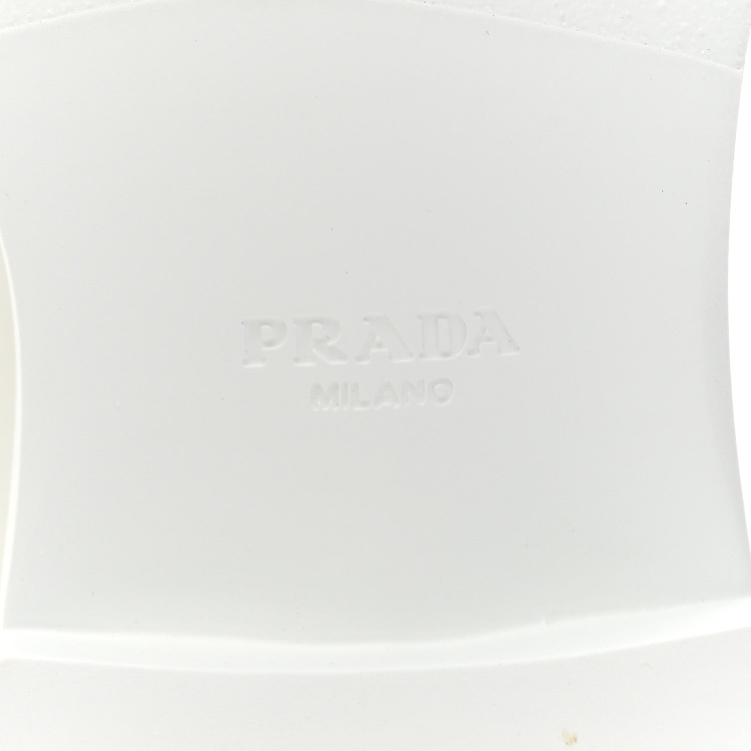 Prada Vernice Triangle 50mm Loafers 38.5 White 6 of 13