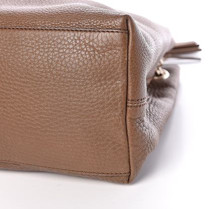 Gucci Pebbled Calfskin Medium Soho Chain Shoulder Bag Maple Brown 10 of 10