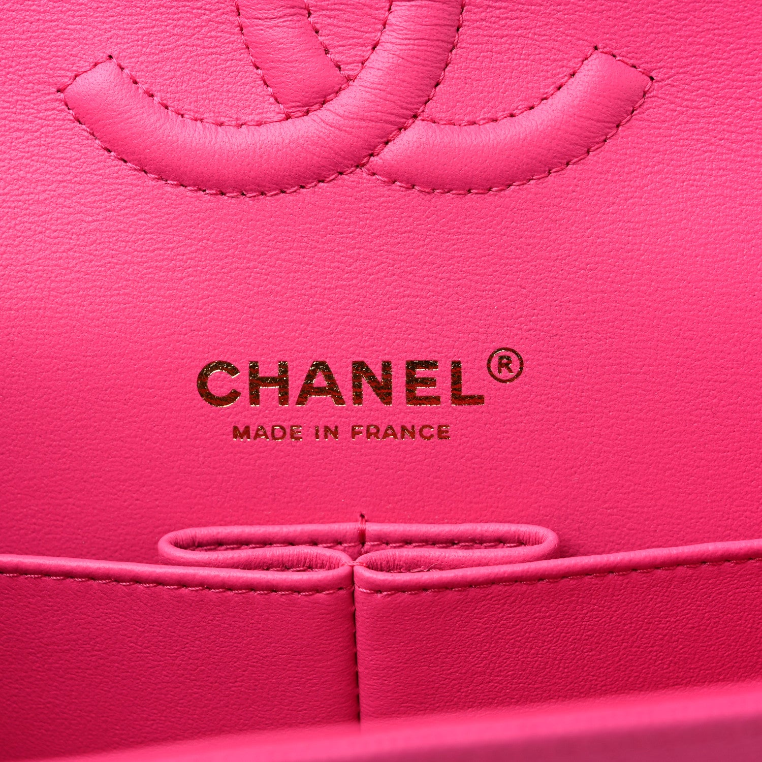 Chanel Caviar Quilted Medium Double Flap Dark Pink 6 of 10