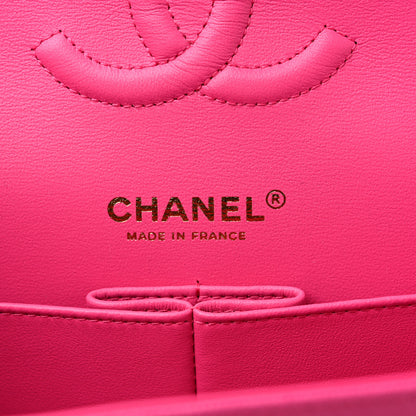 Chanel Caviar Quilted Medium Double Flap Dark Pink 6 of 10