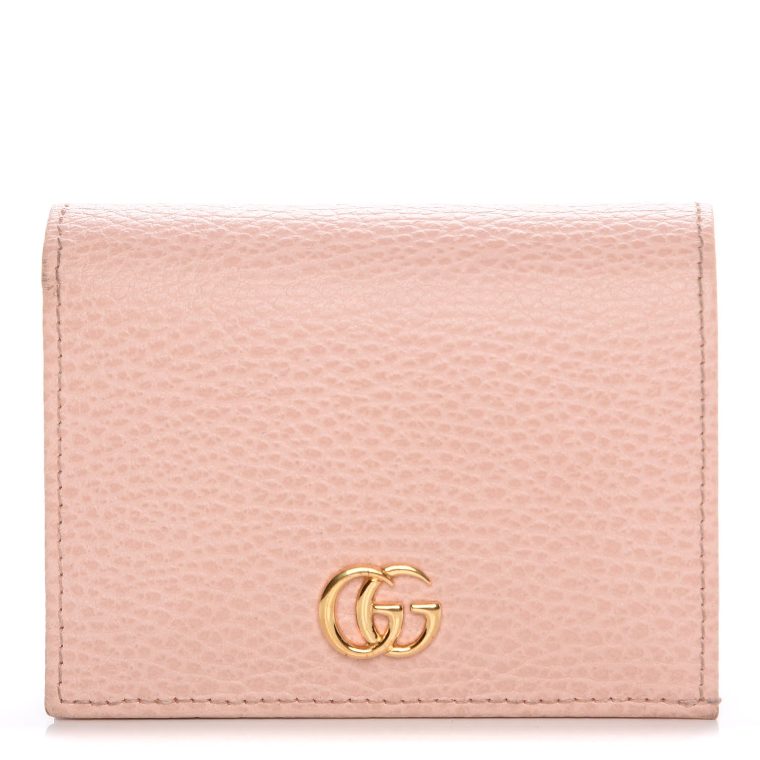 Gucci Dollar Calfskin GG Marmont Card Case Perfect Pink 1 of 12