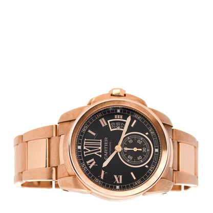 Cartier 18K Pink Gold 42mm Calibre de Cartier Automatic Watch Chocolate 2 of 4