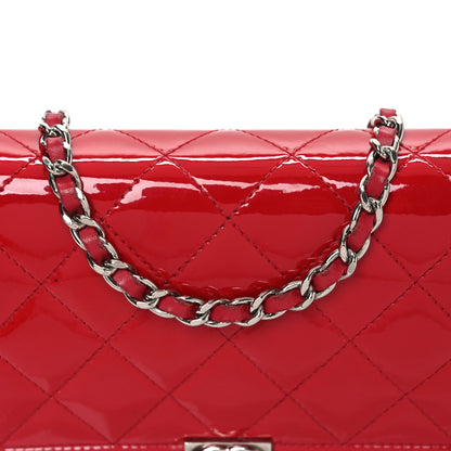 Chanel Patent Calfskin Quilted Boy Wallet On Chain WOC Red 9 of 15