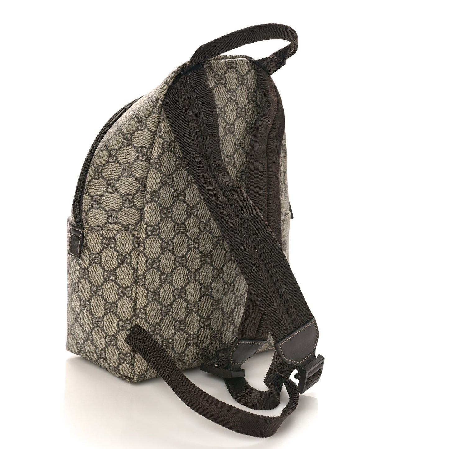 GG Supreme Monogram Margaux Calfskin Childrens Day Backpack Beige Ebony Cocoa Dark Chocolate