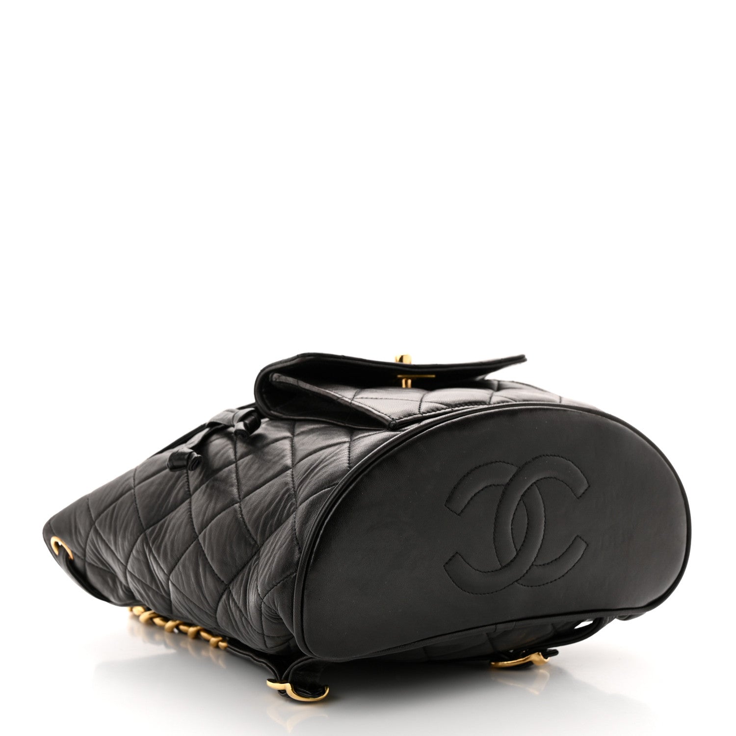 Chanel Lambskin Quilted Backpack Black 4 of 15