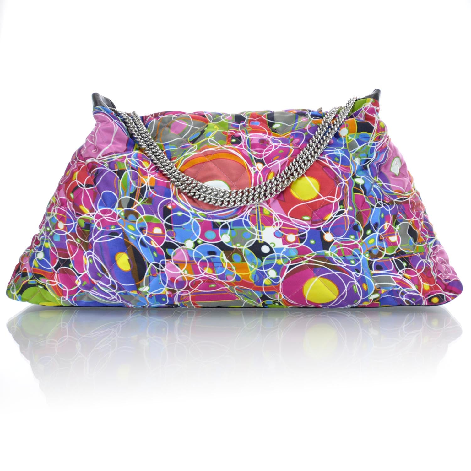 Chanel Satin Quilted Large Kaleidoscope Tote 1 of 11