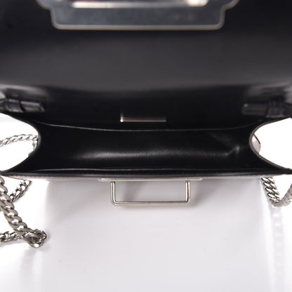 Prada Metallic Vitello Saffiano Cahier Bag Cammeo Black 5 of 6