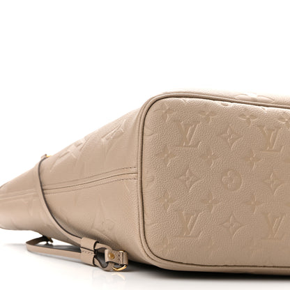 Louis Vuitton Empreinte Monogram Giant Neverfull MM Tourterelle 9 of 10