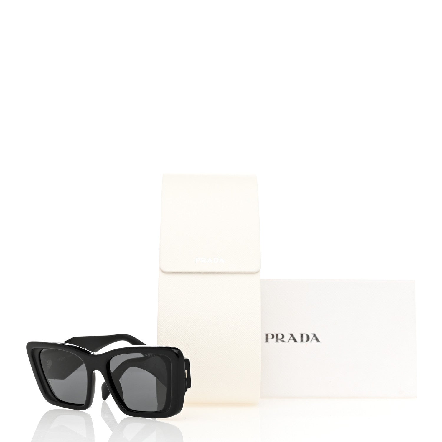 Prada Acetate Symbole Sunglasses SPR 08Y Black 9 of 9