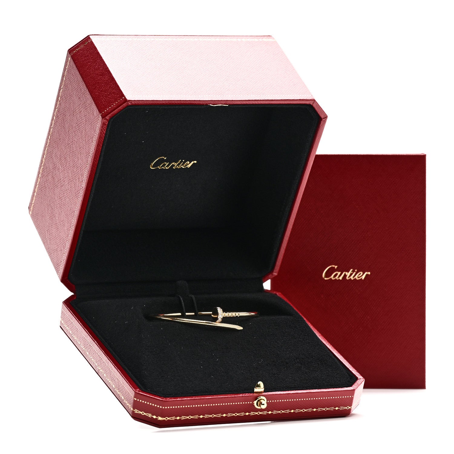 Cartier 18K Yellow Gold Diamond Small Juste Un Clou Bracelet 15 5 of 5