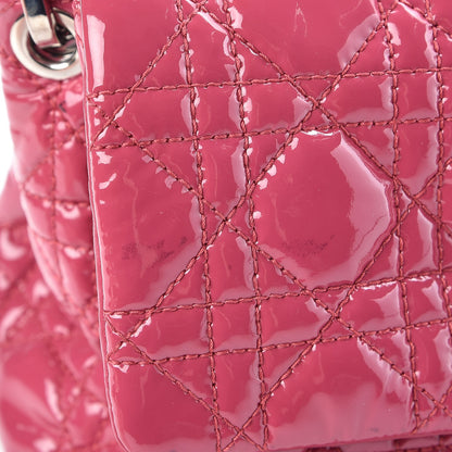 Christian Dior Patent Cannage New Lock Flap Pink 8 of 11
