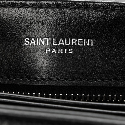 Saint Laurent Calfskin Y Quilted Monogram Toy Loulou Crossbody Bag Black 6 of 12