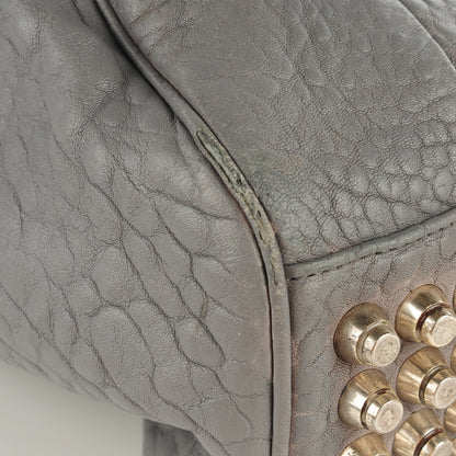 Alexander Wang Pebbled Lambskin Rocco Oyster Silver Hardware 4 of 14