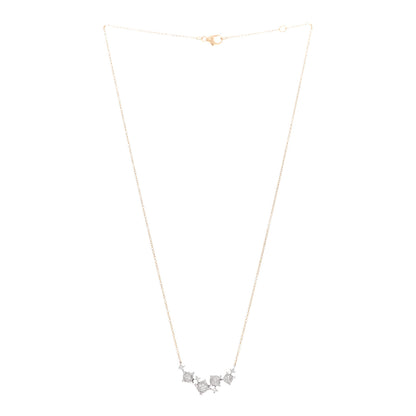 David Yurman 18K Yellow White Gold Diamond Precious Chatelaine Necklace 3 of 5