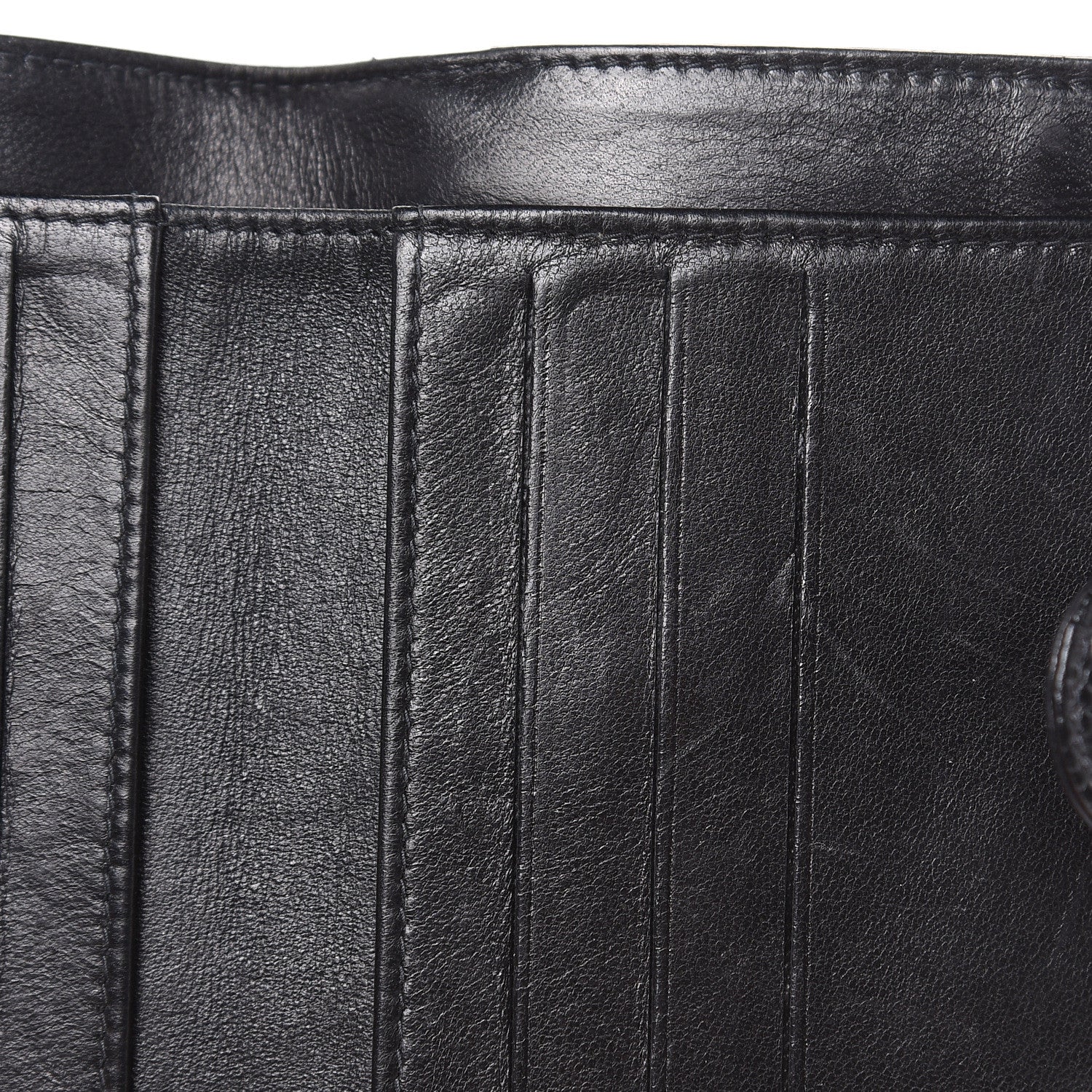 Chanel Caviar Timeless CC Compact French Wallet Black 9 of 10